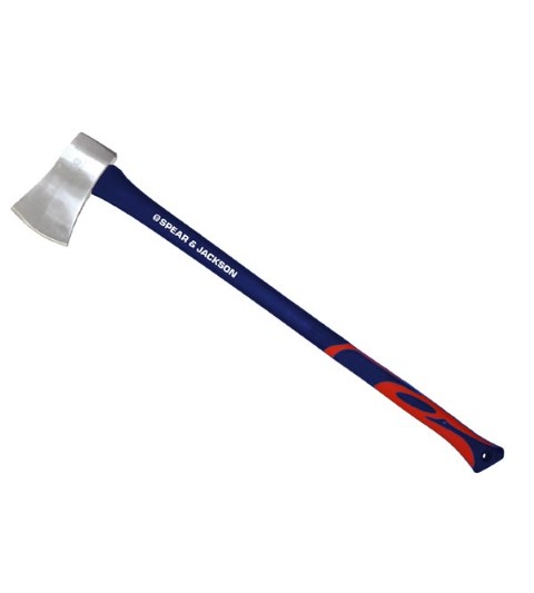 SPEAR & JACKSON - AXE - FIBREGLASS SHAFT - SOFT GRIP - 4.5LB